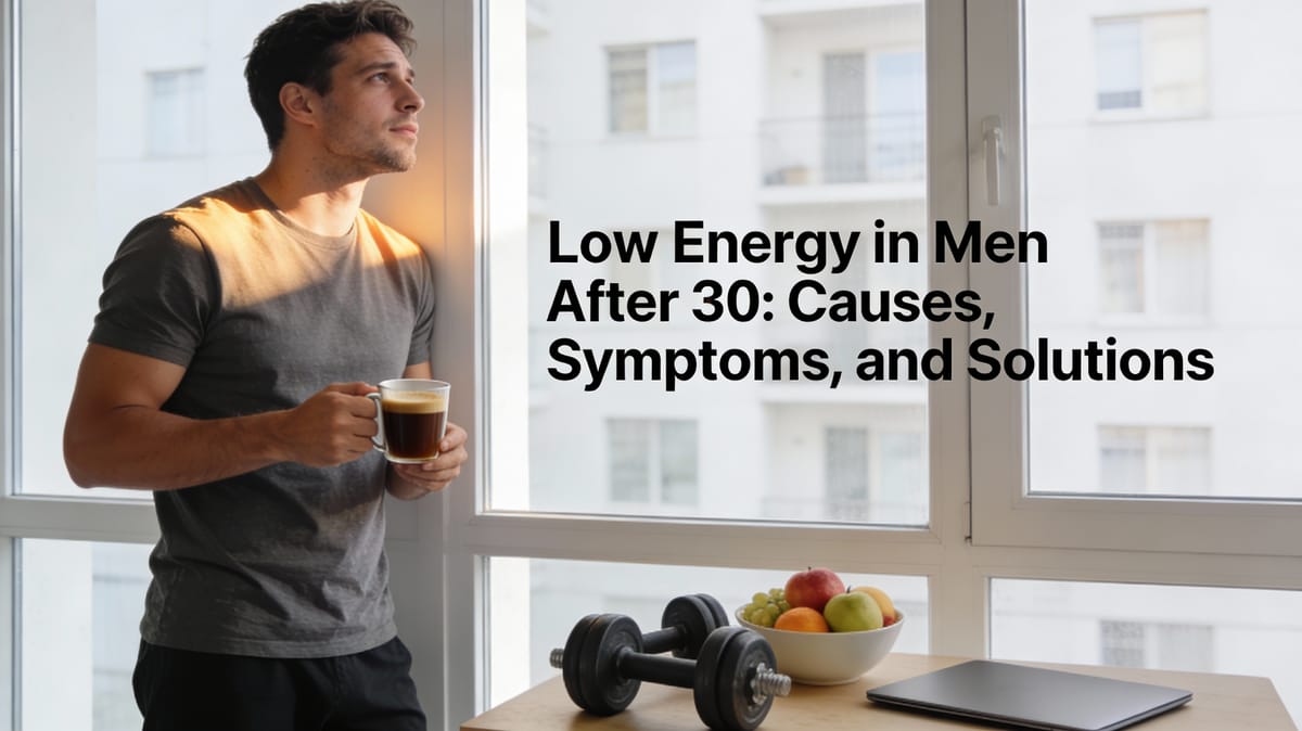 Low Energy in Men After 30: Causes, Symptoms, and Solutions